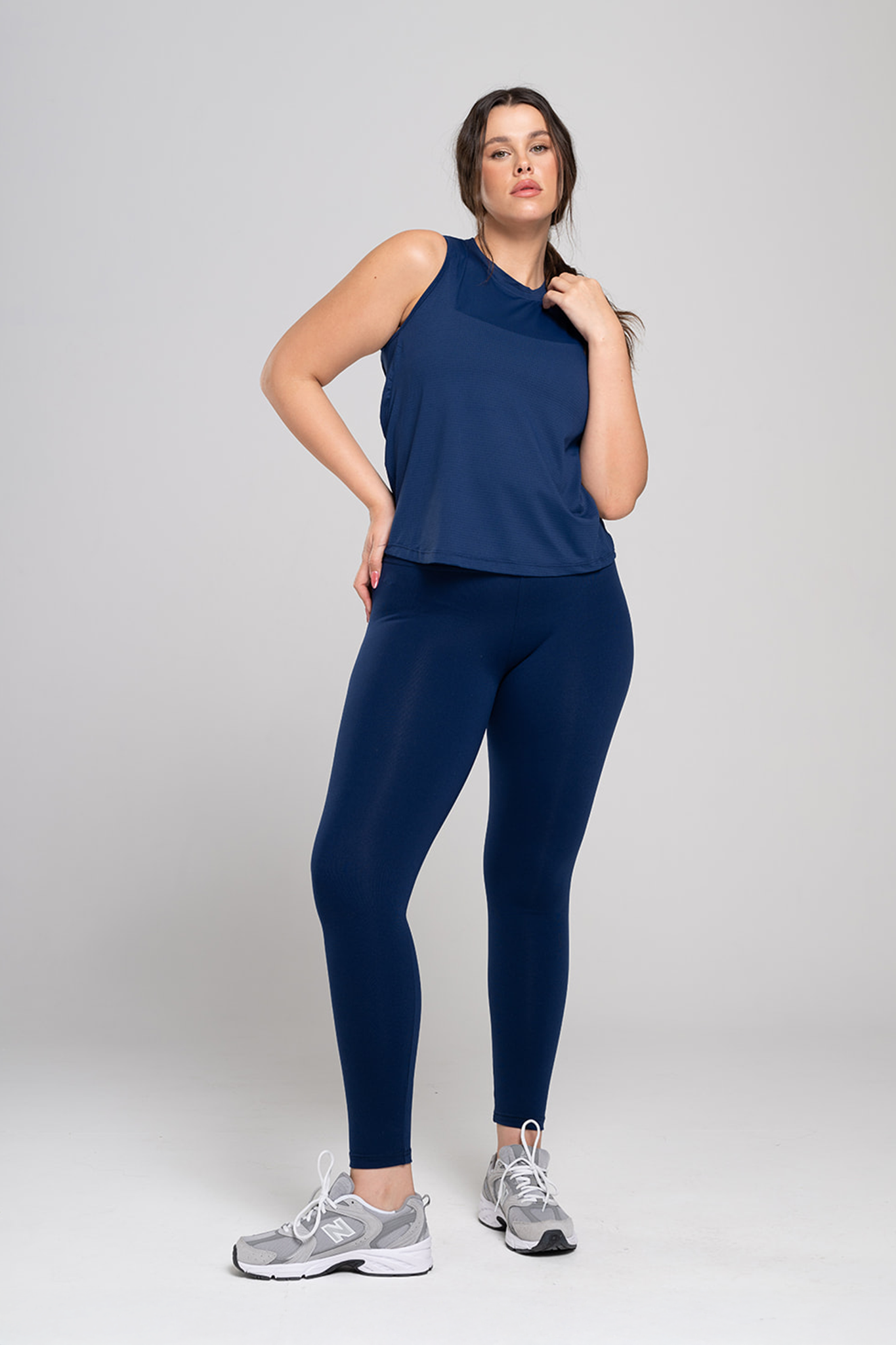YALU Boxy Top – Dark Blue