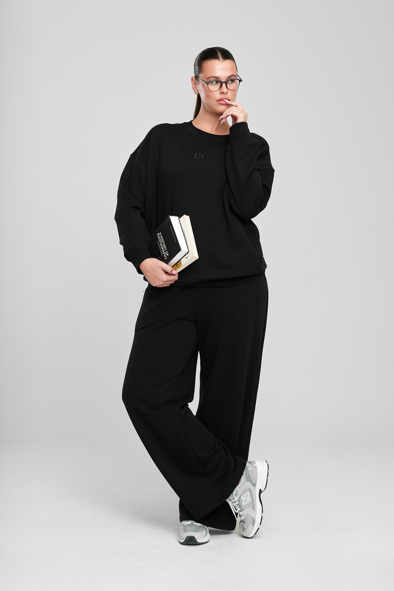 Duga COTTON Dukserica, MIDNIGHT BLACK