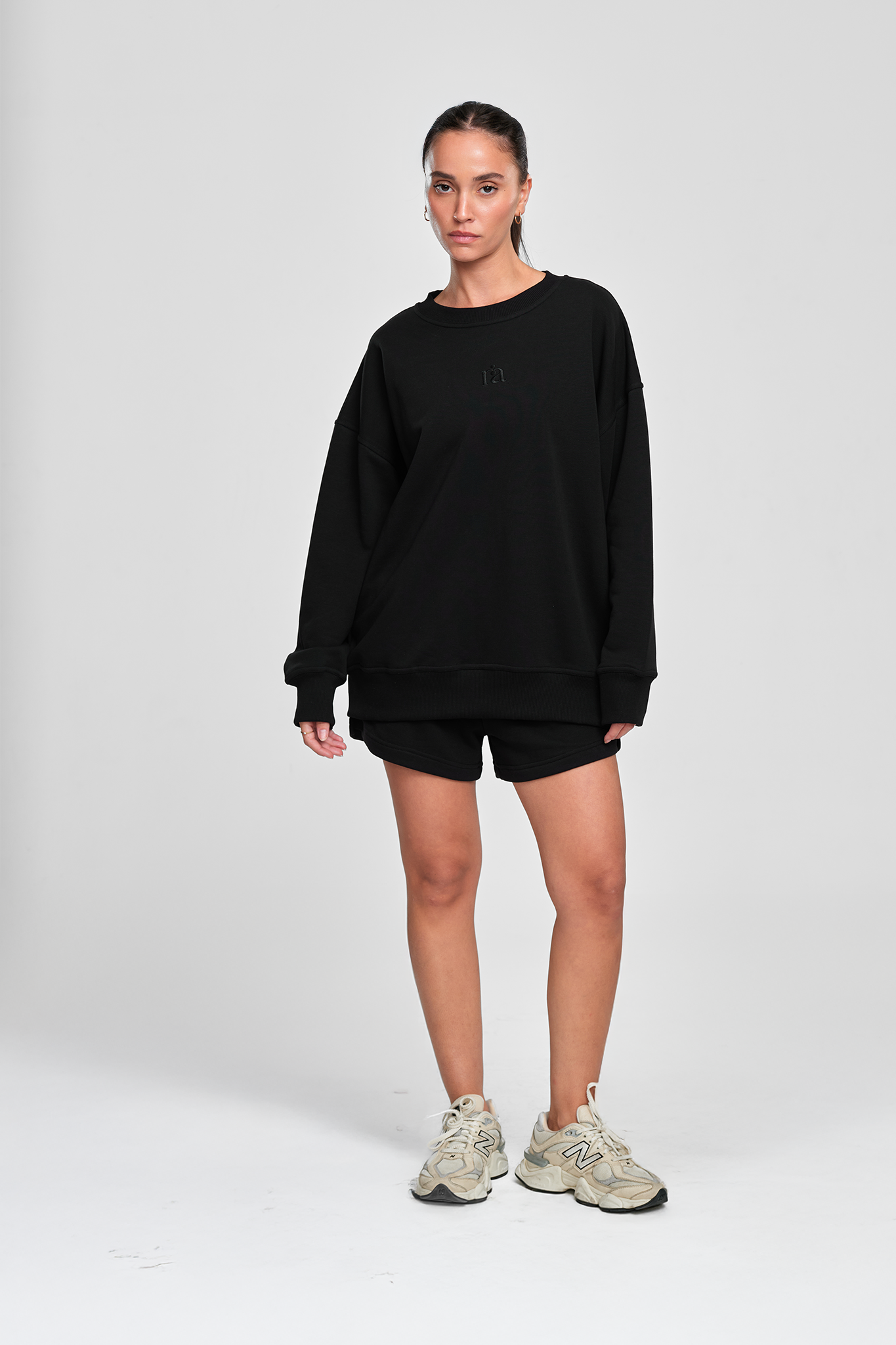 Duga COTTON Dukserica, MIDNIGHT BLACK