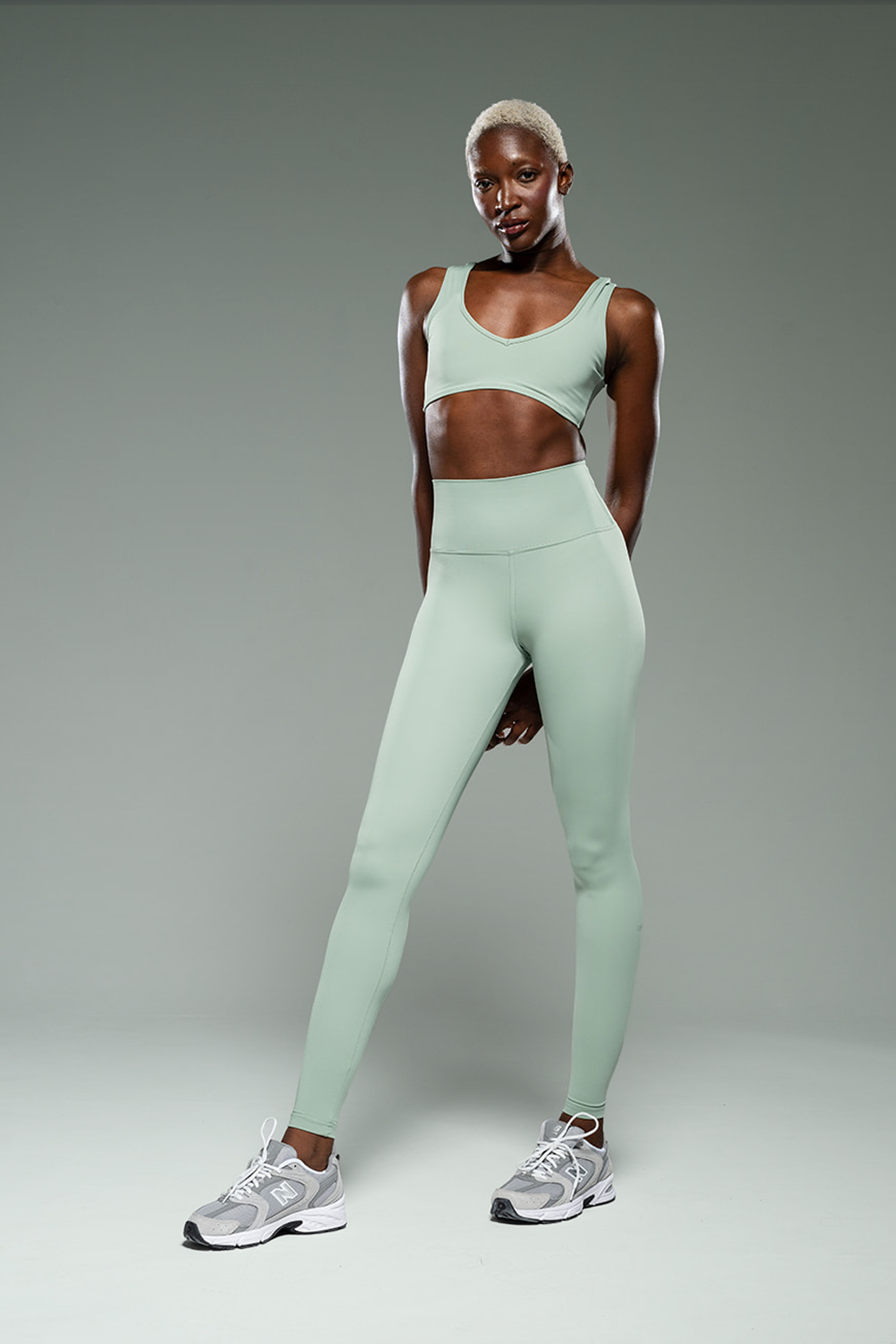YALUUP.PRO High-Waisted Full-Length Leggings – ICY MINT