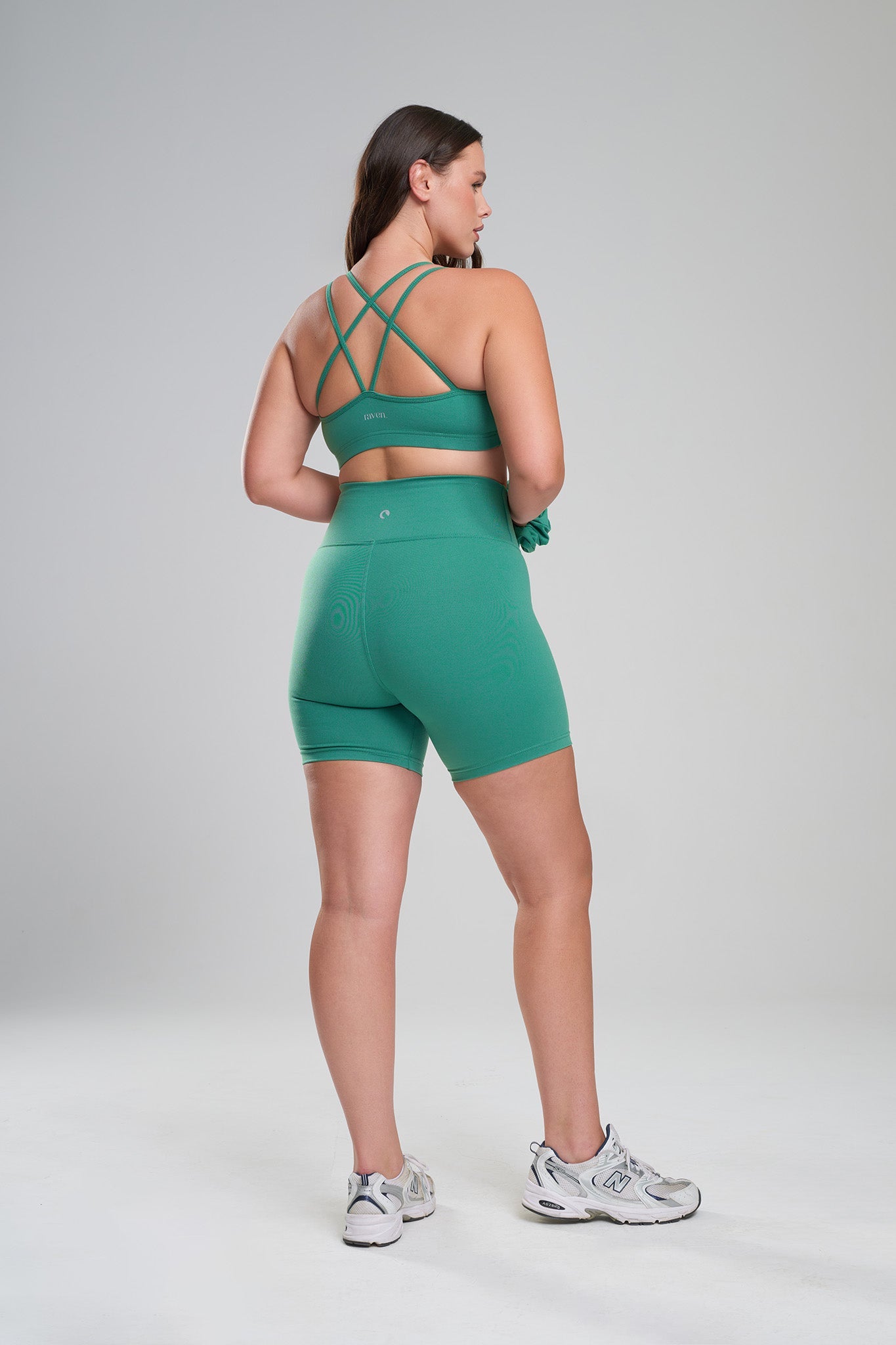 SOFTLEX Top with Crossed Back – Ever Green