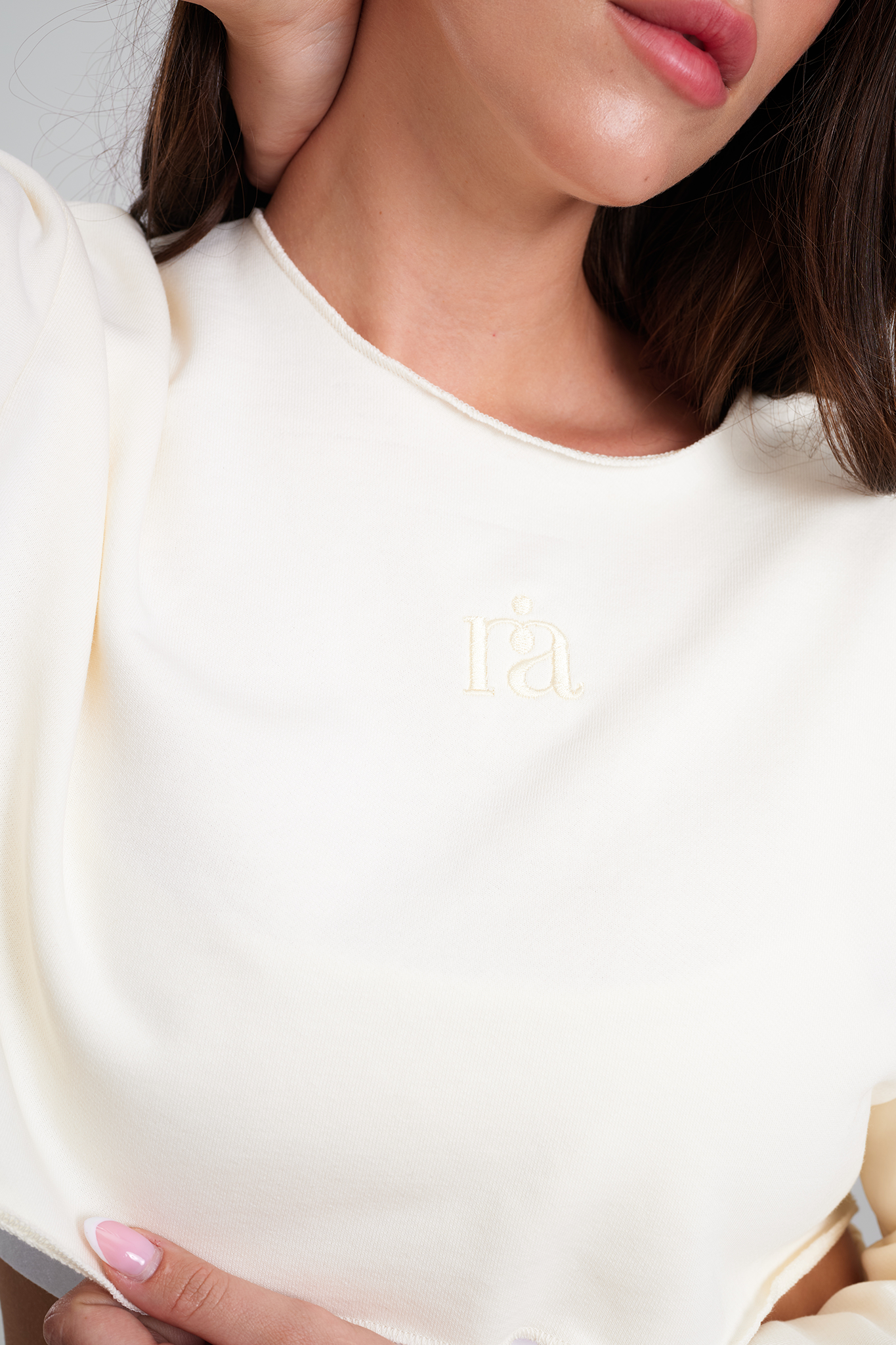 Pamučna COTTON Crop Majica, VANILLA ICE