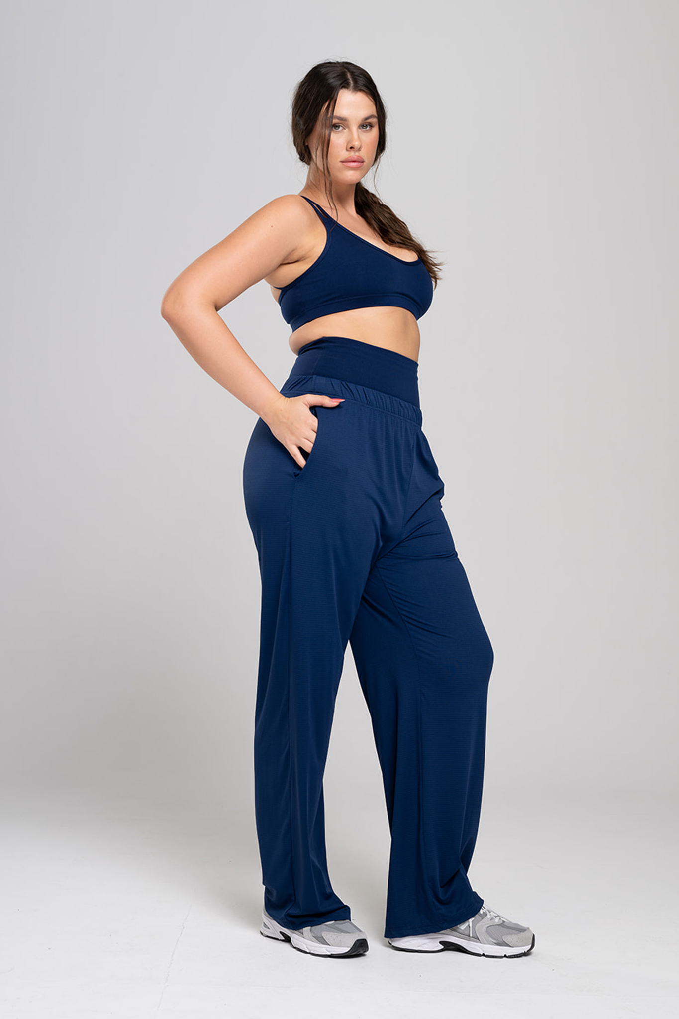 YALU Straight-Leg Pants – DARK BLUE