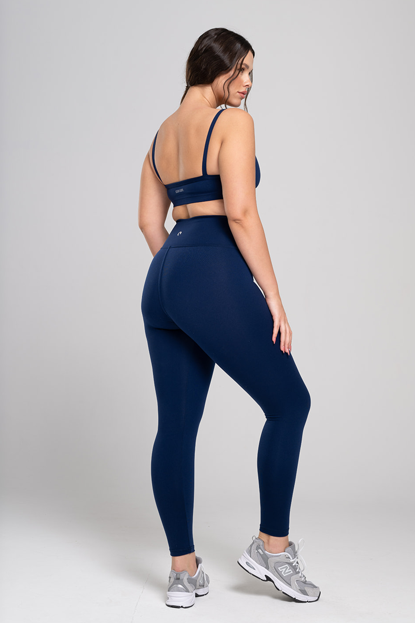 Softlex Top with Square Neckline – Navy Blue