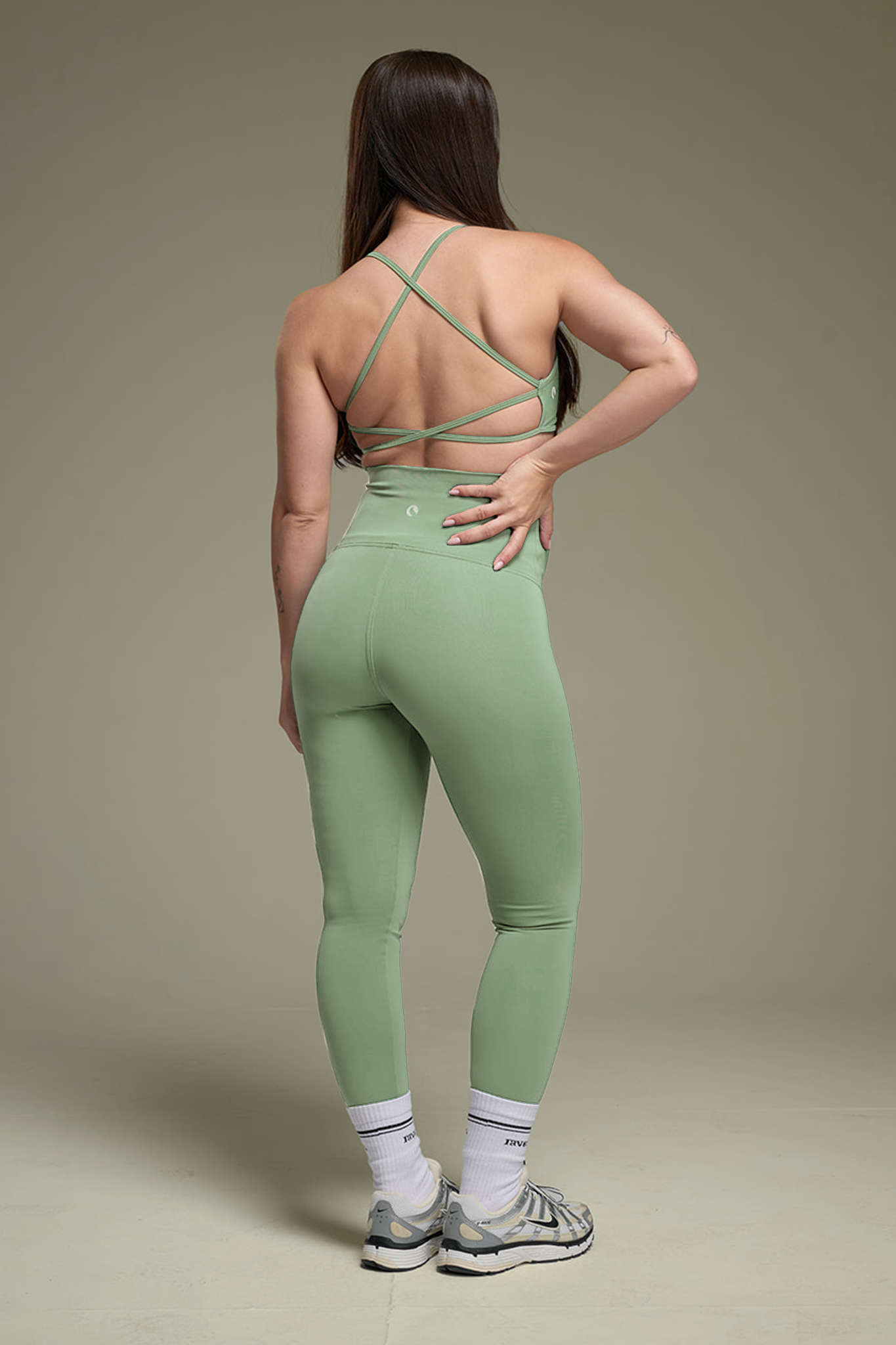 YALUUP.PRO High-Waisted Maternity Leggings – Icy Mint