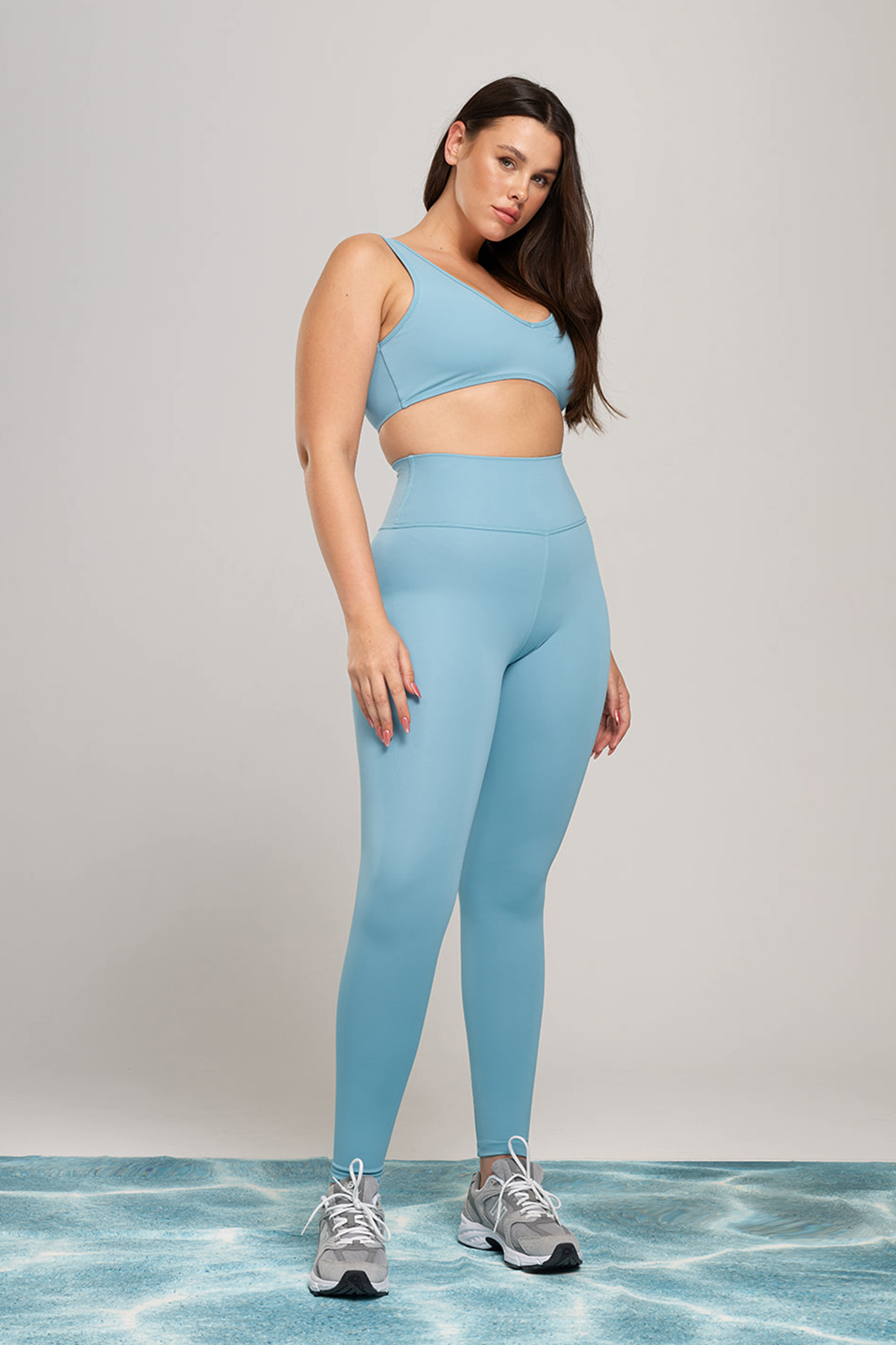 YALUUP.PRO High-Waisted Full-Length Leggings – RIVER MIST