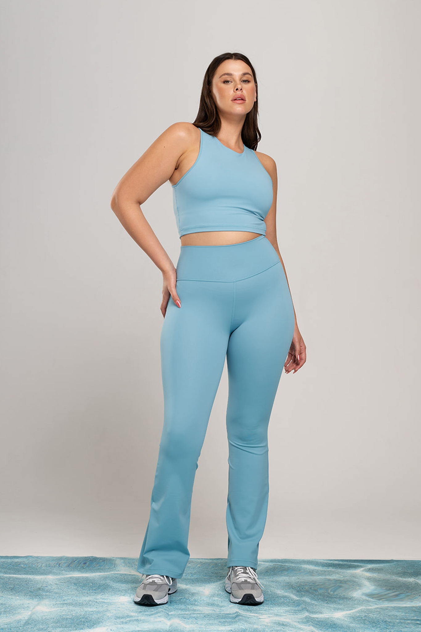 YALUUP.PRO Crop Top - RIVER MIST