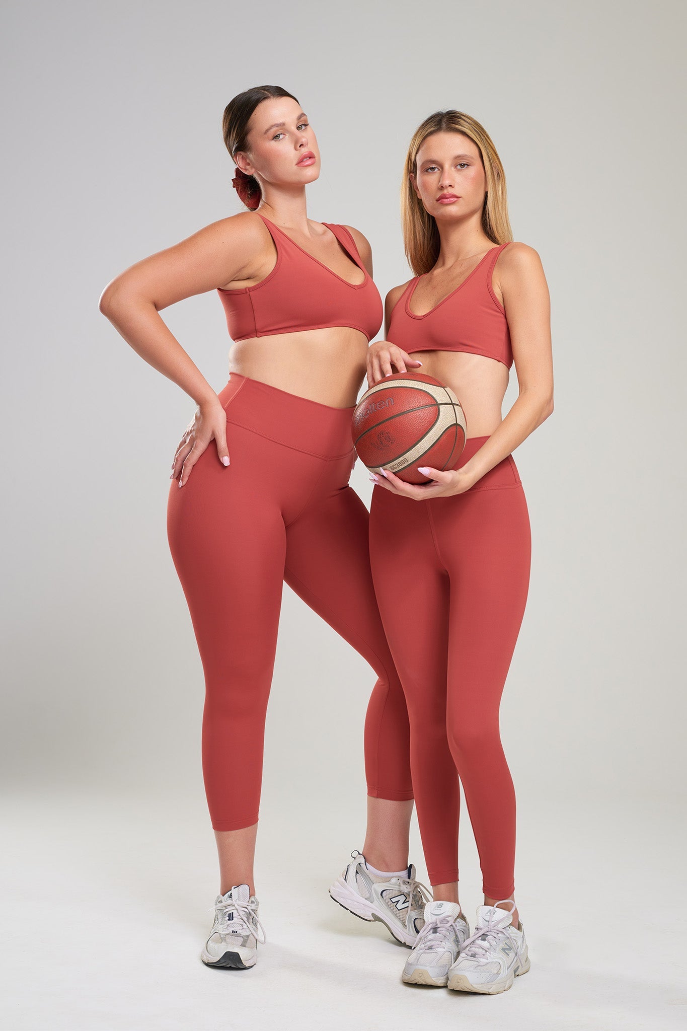 YALUUP.PRO High-Waisted Full-Length Leggings – Mars Red