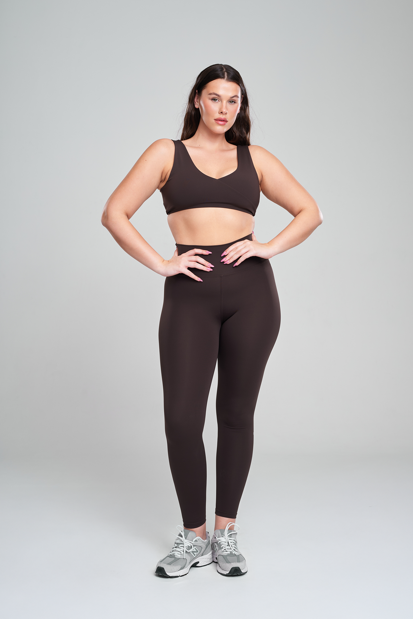 Butter Flex Pro Helanke viskog struka pune dužine – Coffee