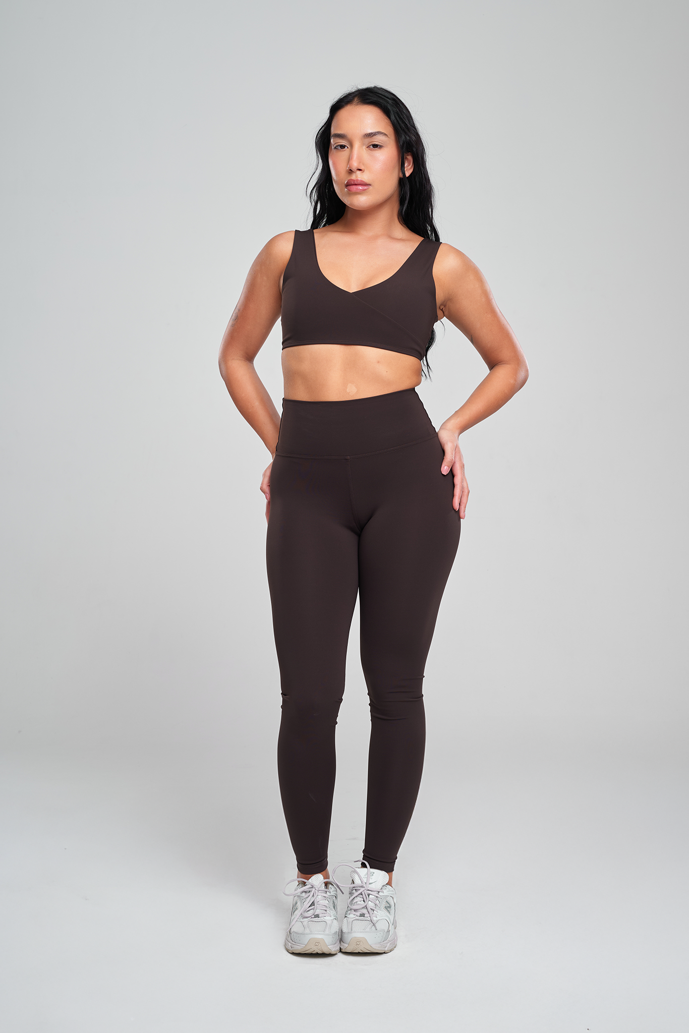 Butter Flex Pro Helanke viskog struka pune dužine – Coffee