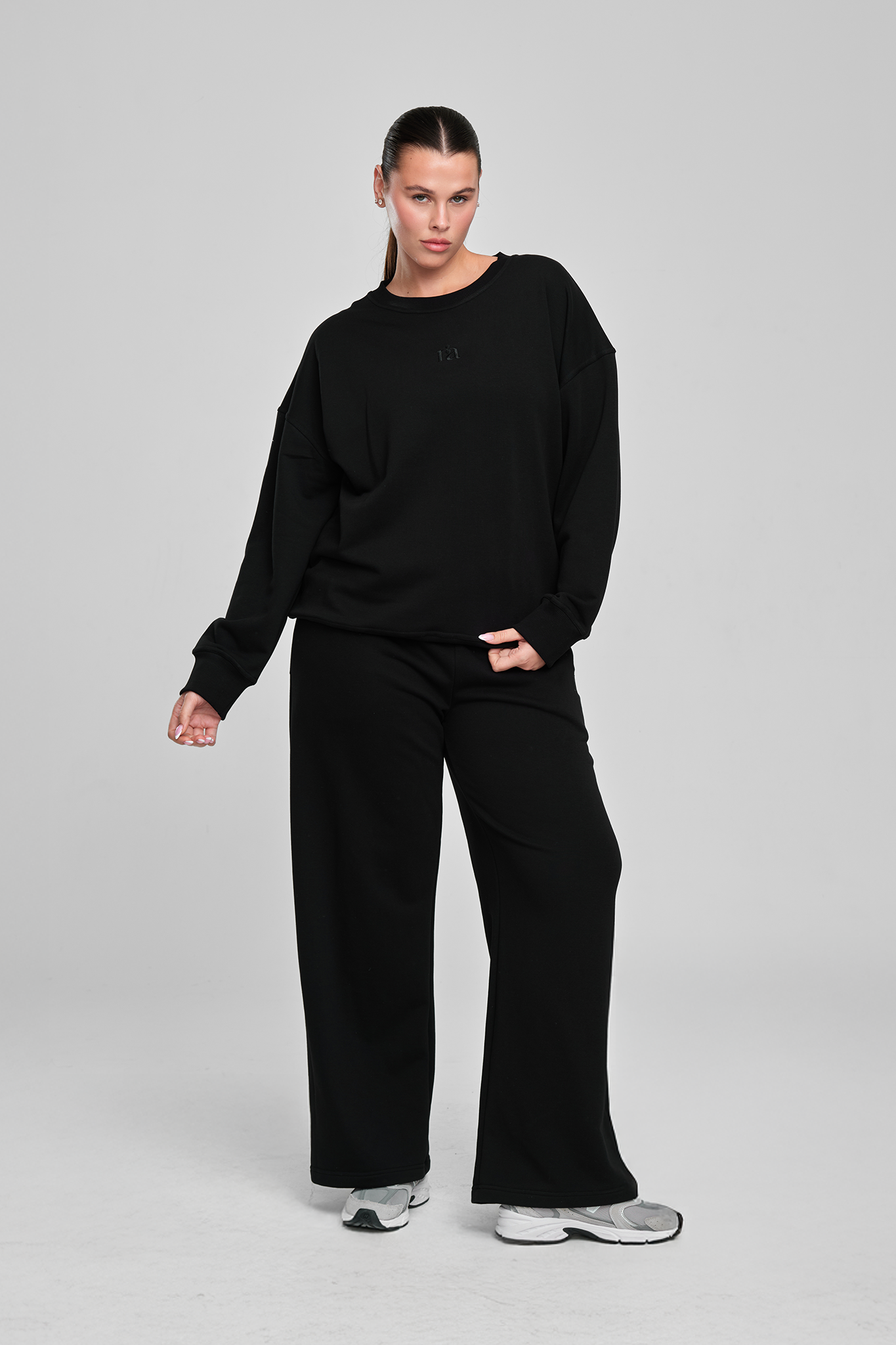 Duga COTTON Dukserica, MIDNIGHT BLACK