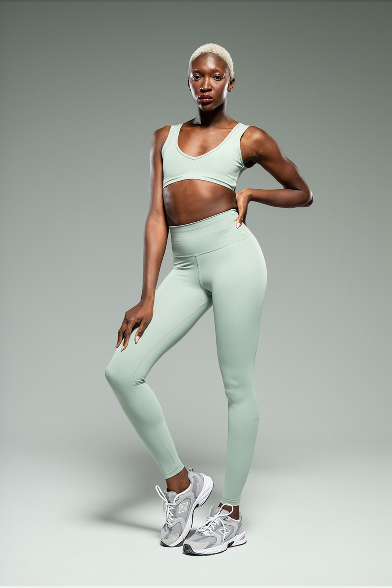 YALUUP.PRO High-Waisted Full-Length Leggings – ICY MINT