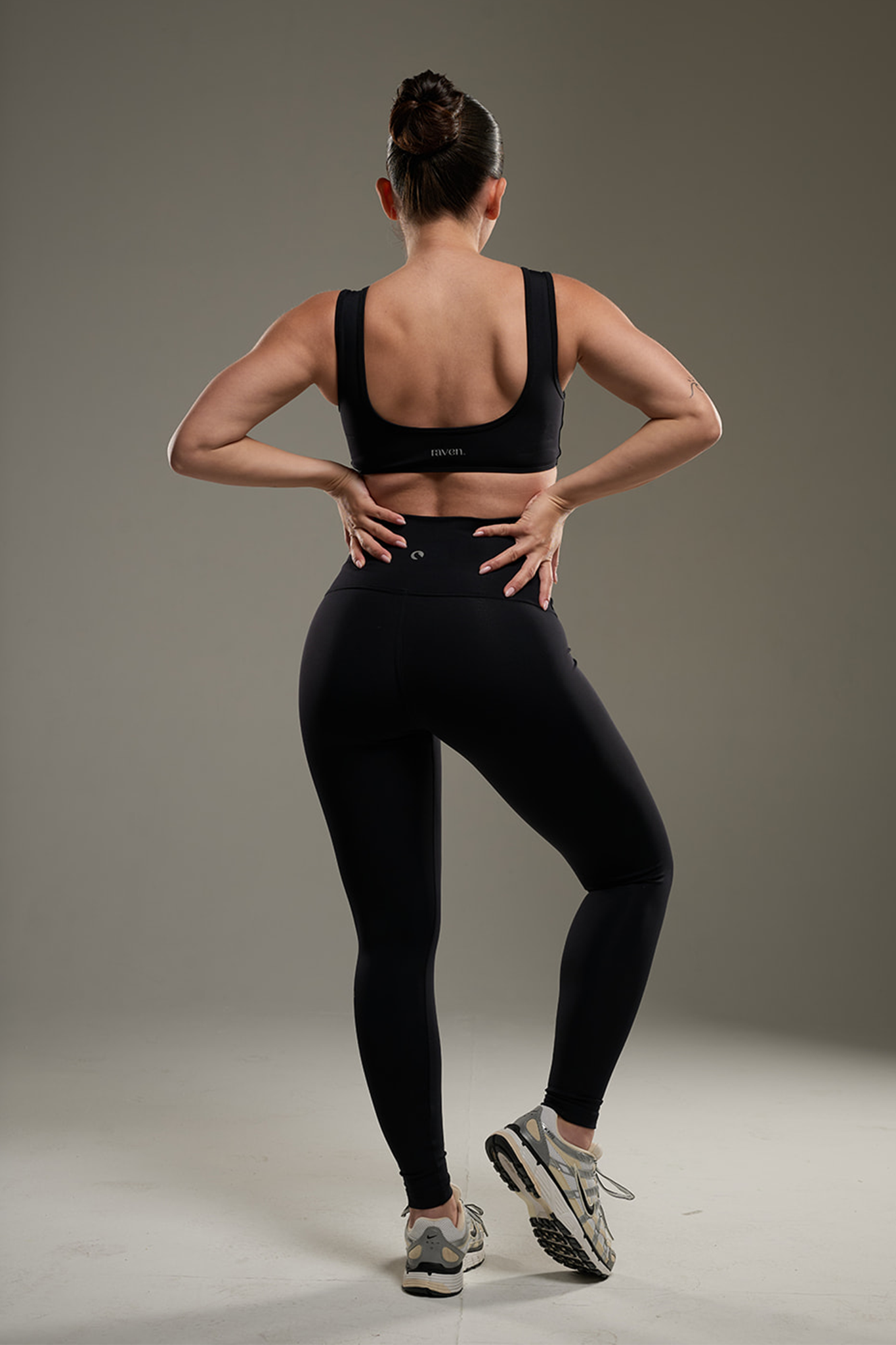 YALUUP.PRO High-Waisted Maternity Leggings – BLACK