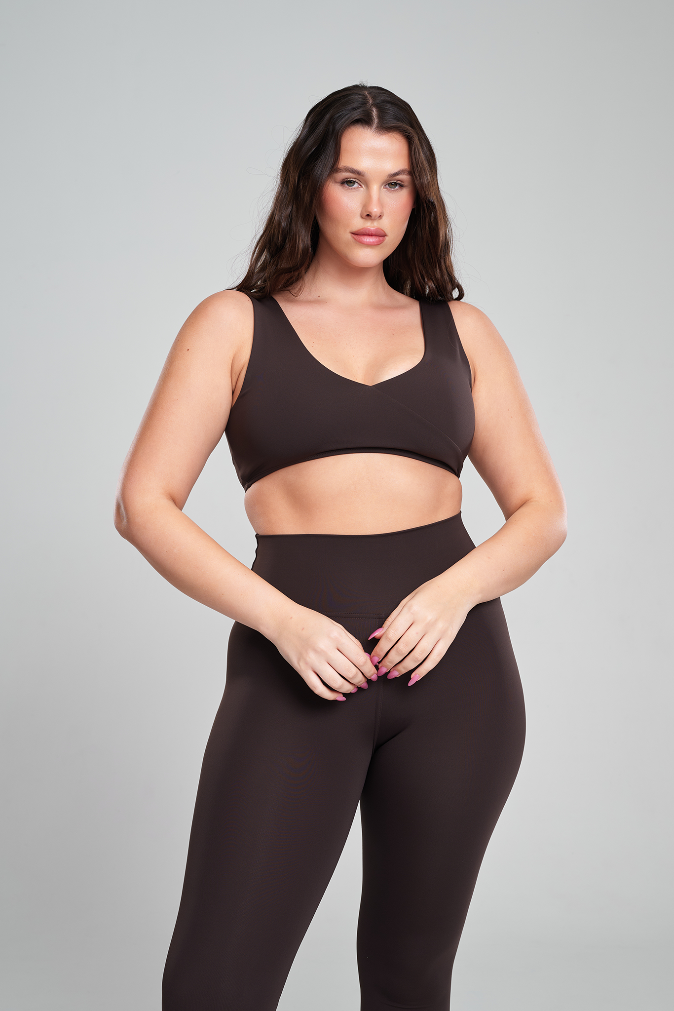 Butter Flex Pro Helanke viskog struka pune dužine – Coffee