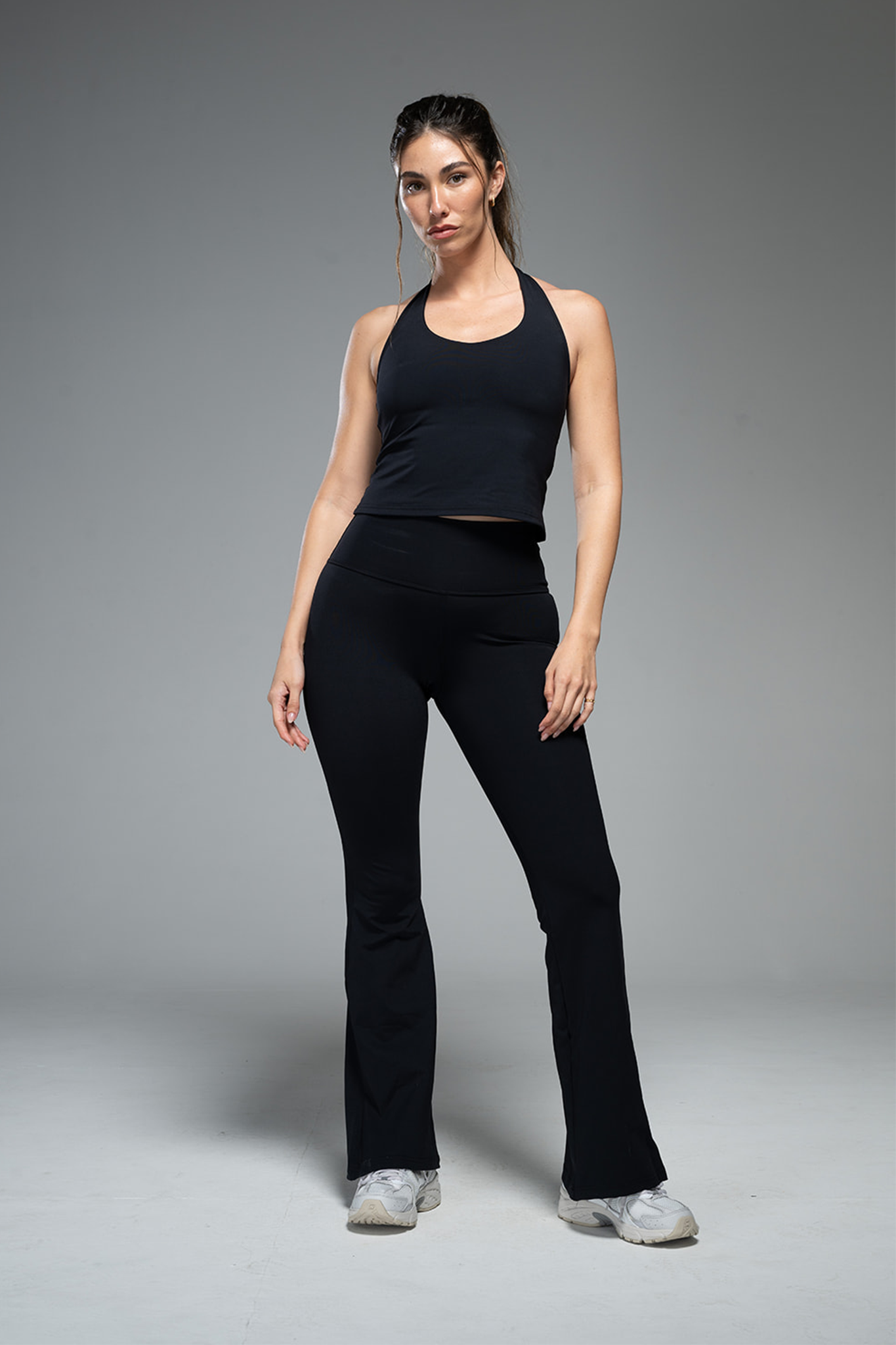 YALUUP.PRO Halter Tank Top - BLACK