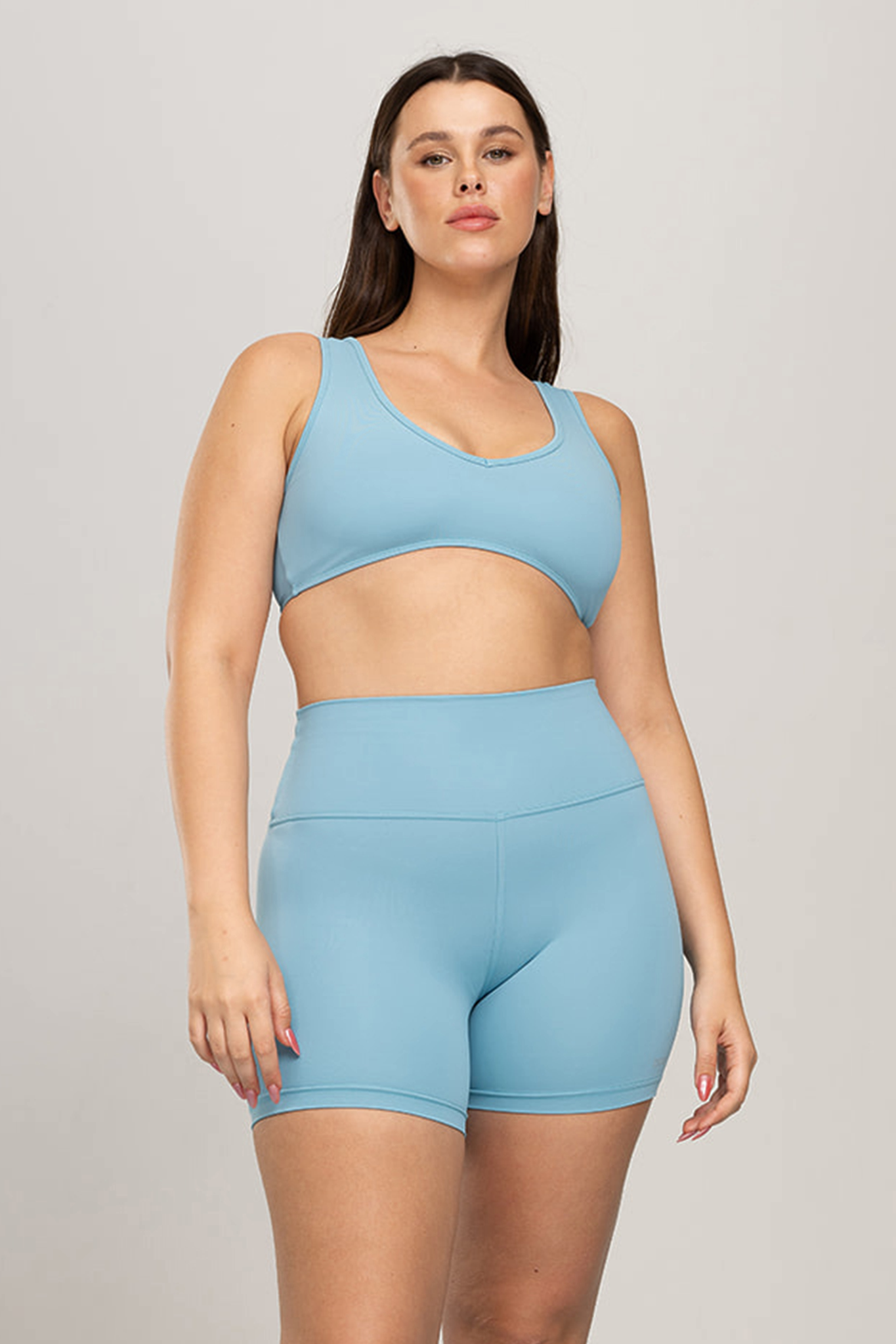Top YALUUP.PRO V-Neck - RIVER MIST