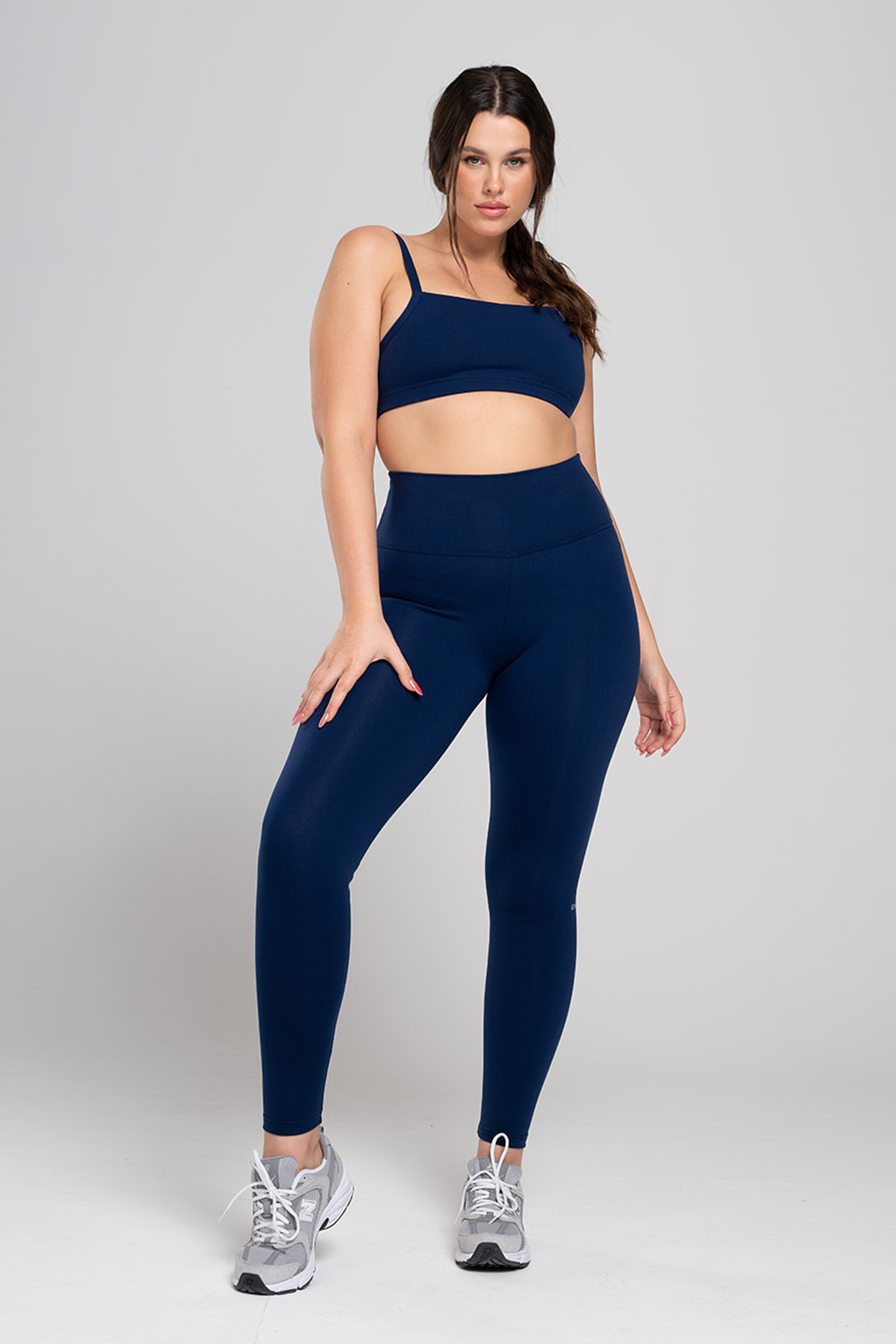 Softlex Top with Square Neckline – Navy Blue