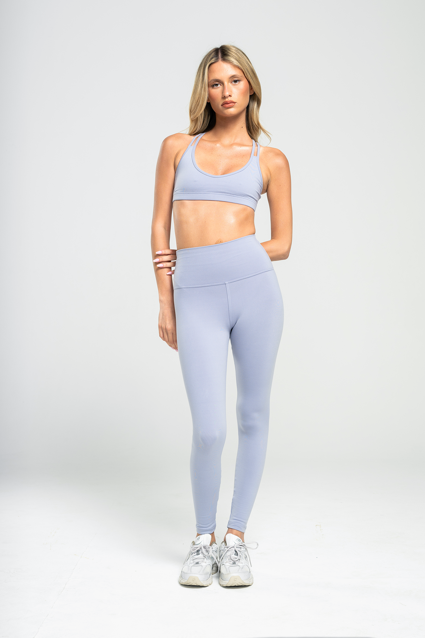 Softlex Top with Cross-Back – Grey Violet