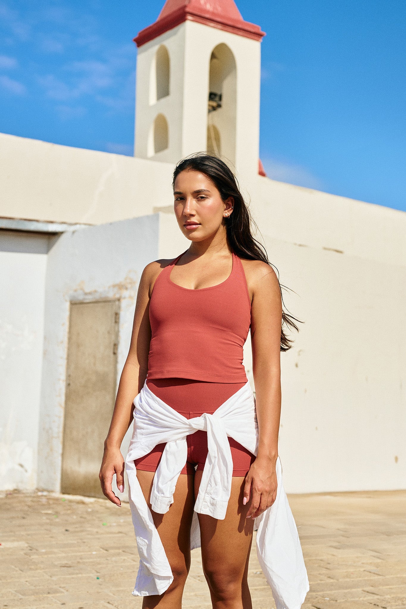 YALUUP.PRO Halter Tank Top - Mars Red