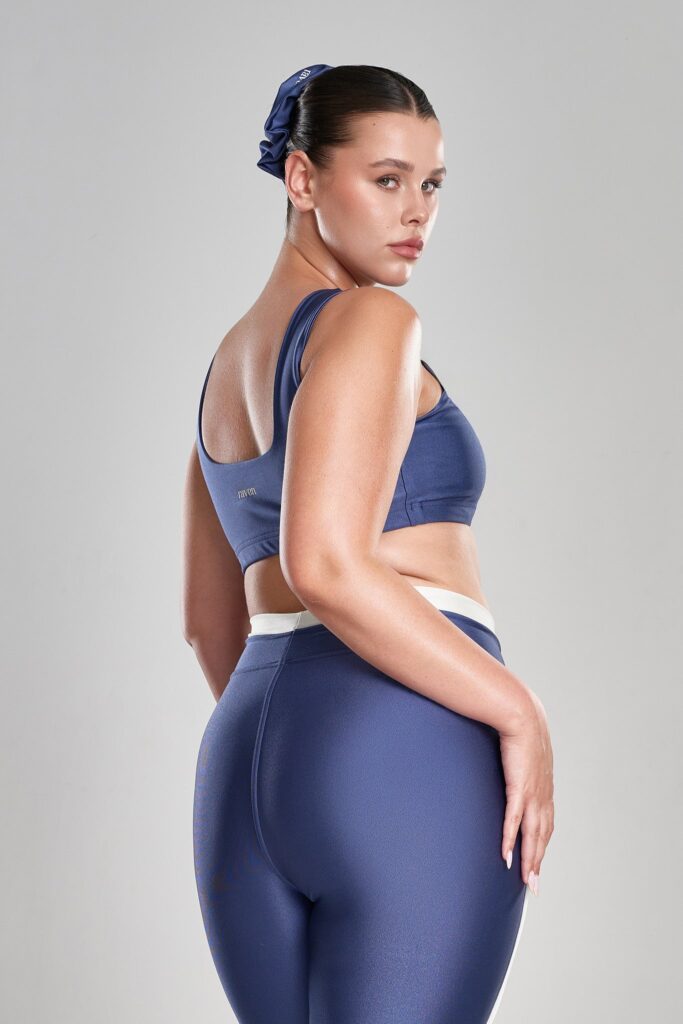 Kockasti Top Lirux Indigo