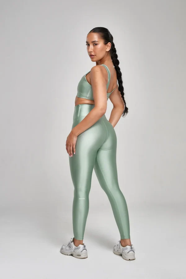 LIRUX Duge Helanke Visokog Struka – Icy Mint