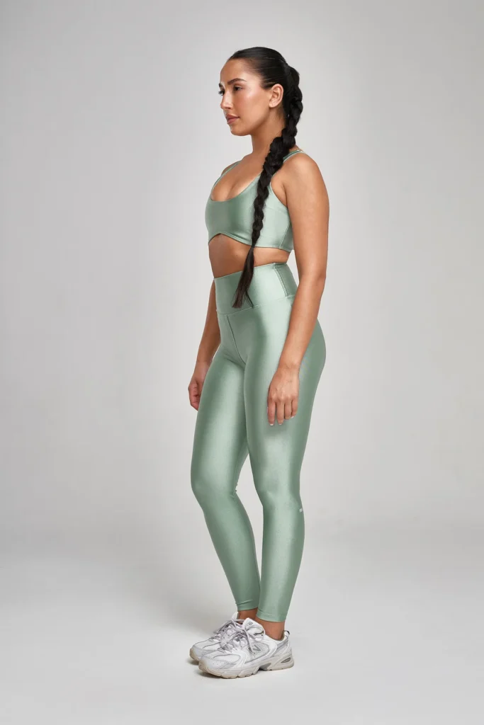 LIRUX Duge Helanke Visokog Struka – Icy Mint